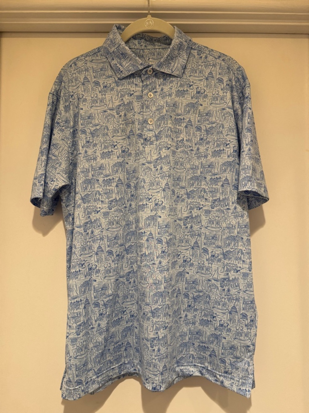 Rhoback Men's Polo - DC Neighborhoods and Monuments - Polo Shirt